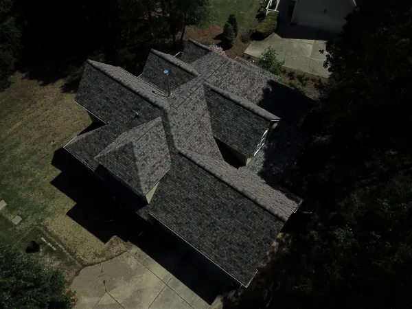 Owens Corning Duration Summer Harvest shingles on a roof replacement by Baker Home Exteriors