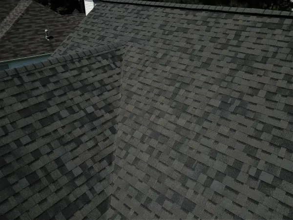 Owens Corning Duration Williamsburg Gray shingles on a roof replacement by Baker Home Exteriors
