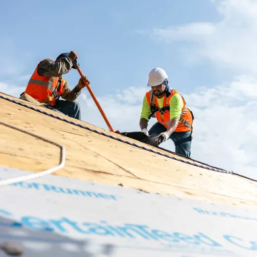 A Baker re-roof in progress