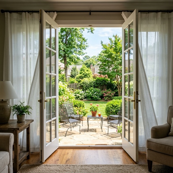 French Doors installed by Baker Home Exteriors