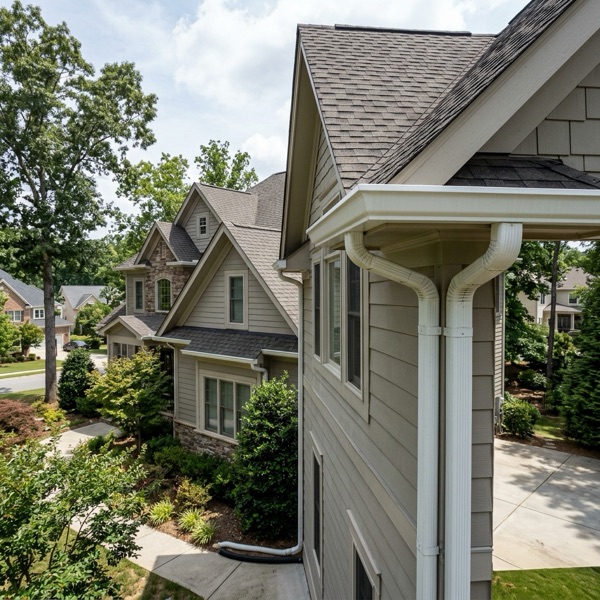 Oversized 6-Inch Gutters installed by Baker Home Exteriors