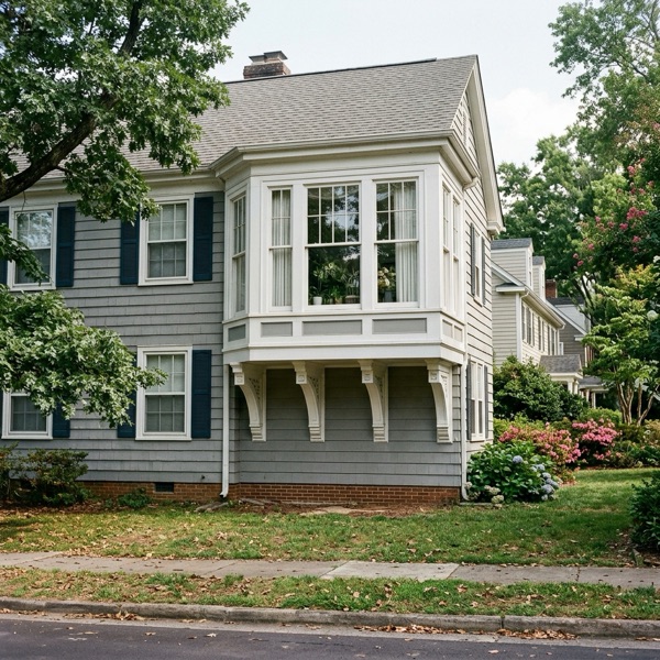 Oriel Windows installed by Baker Home Exteriors