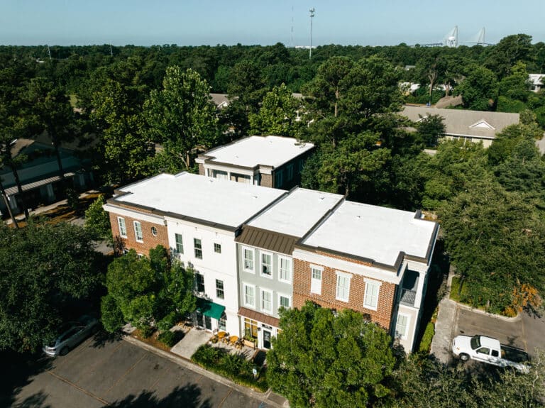 TPO Roof installation by Baker Roofing Company