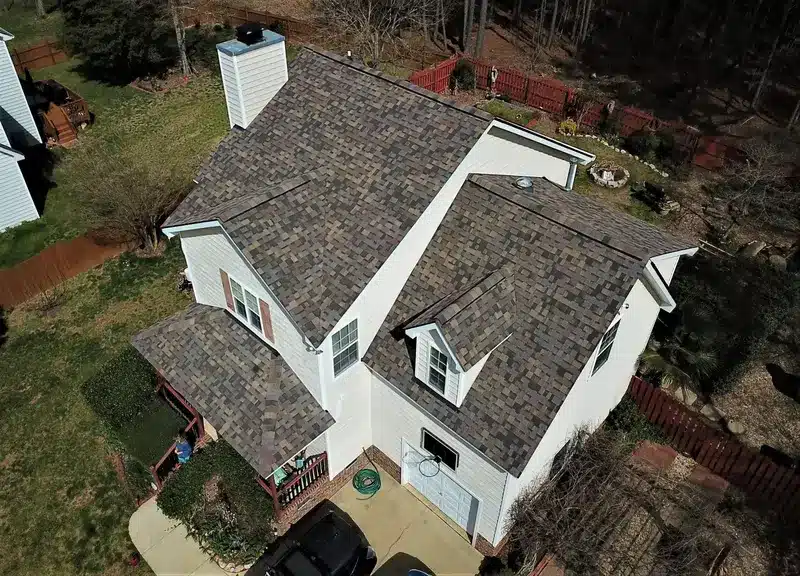 New Owens corning shingle roof on residential home