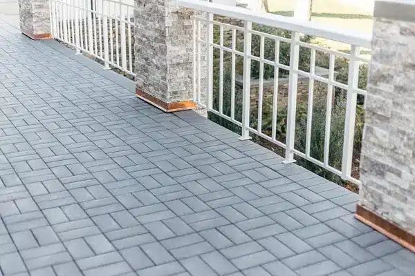 Roof pavers on roof deck